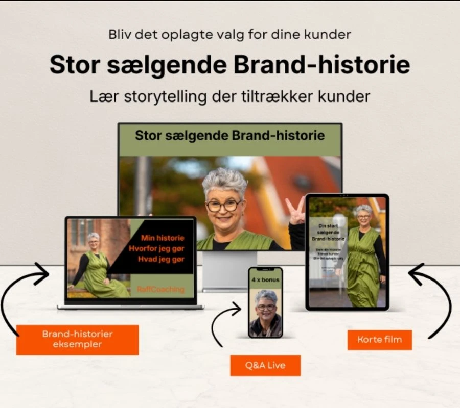 Storsælgende brand historie - online kursus af RaffCoaching